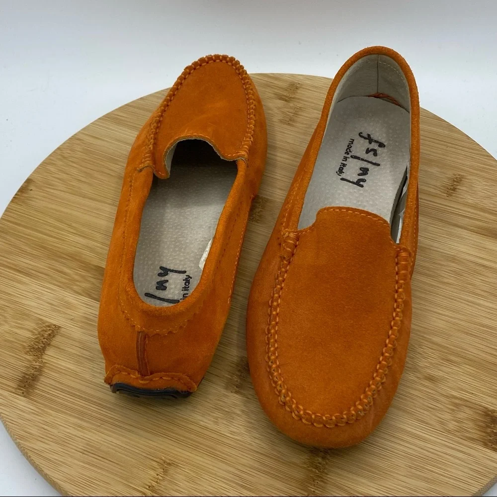 French Sole FS/NY || Carrot Moccasins; Size 5 1/2 - Picture 3 of 17